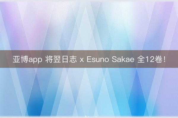 亚博app 将翌日志 x Esuno Sakae 全12卷!