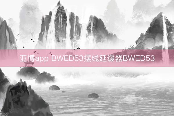 亚博app BWED53摆线延缓器BWED53